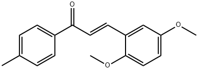 (2E)-3-(2,5-dimethoxyphenyl)-1-(4-methylphenyl)prop-2-en-1-one 结构式