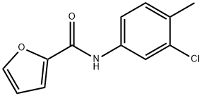 2-Furancarboxamide,N-(3-chloro-4-methylphenyl)- 结构式