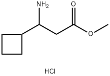 甲基 3-氨基-3-环丁基丙酯盐酸 结构式