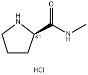 N-methyl-D-prolinamide hydrochloride 结构式
