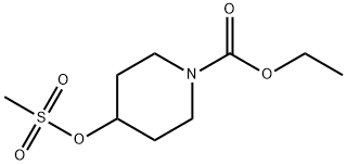 1-Piperidinecarboxylic acid, 4-[(methylsulfonyl)oxy]-, ethyl ester 结构式