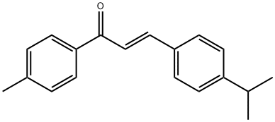 (2E)-1-(4-methylphenyl)-3-[4-(propan-2-yl)phenyl]prop-2-en-1-one 结构式