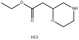 2-(吗啉-2-基)乙酸乙酯盐酸盐 结构式