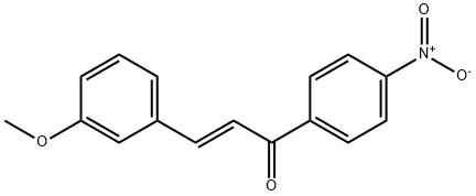 (2E)-3-(3-methoxyphenyl)-1-(4-nitrophenyl)prop-2-en-1-one 结构式