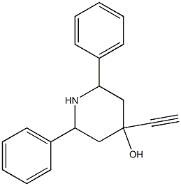 4-Piperidinol, 4-ethynyl-2,6-diphenyl- 结构式