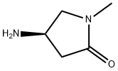 (R)-4-氨基-1-甲基吡咯烷-2-酮 结构式