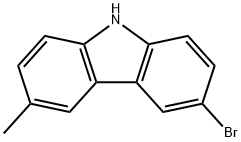 3-溴-6-甲基-9H-咔唑 结构式