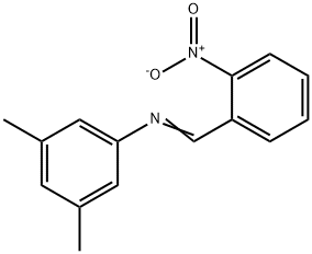 (3,5-dimethylphenyl)(2-nitrobenzylidene)amine 结构式