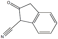 2-oxo-2,3-dihydro-1H-indene-1-carbonitrile 结构式