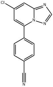 4-(7-chloro-[1,2,4]triazolo[1,5-a]pyridin-5-yl)benzonitrile 结构式