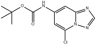 tert-butyl (5-chloro-[1,2,4]triazolo[1,5-a]pyridin-7-yl)carbamate 结构式