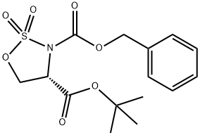 (S)-3-benzyl 4-tert-butyl 1,2,3-oxathiazolidine-3,4-dicarboxylate 2,2-dioxide 结构式