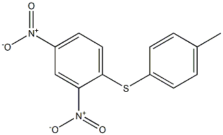 Benzene,1-[(4-methylphenyl)thio]-2,4-dinitro- 结构式