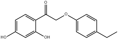 1-(2,4-dihydroxyphenyl)-2-(4-ethylphenoxy)ethan-1-one 结构式