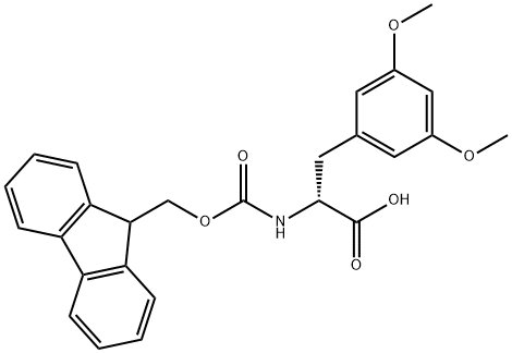 N-Fmoc-3,5-dimethoxy-D-phenylalanine 结构式