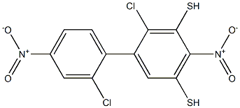 2-chloro-1-(2-chloro-4-nitro-phenyl)disulfanyl-4-nitro-benzene 结构式