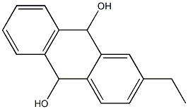 9,10-Anthracenediol, 2-ethyl-9,10-dihydro- 结构式