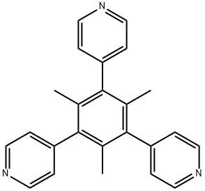 1,3,5-三甲基-2,4,6-三 (4-吡啶基)苯 结构式