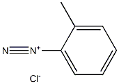 Benzenediazonium, 2-methyl-, chloride 结构式