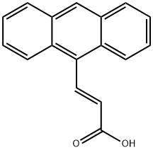 (E)-3-(蒽-9-基)丙烯酸 结构式