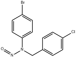 N-(4-bromophenyl)-N-(4-chlorobenzyl)nitrous amide 结构式