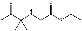 (2-甲基-3-氧代-2-丁基)甘氨酸乙酯 结构式