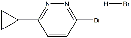 3-溴-6-环丙基哒嗪氢溴酸盐 结构式