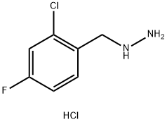 [(2-chloro-4-fluorophenyl)methyl]hydrazine dihydrochloride 结构式