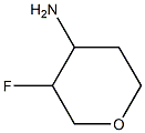 3-fluorotetrahydro-2H-pyran-4-amine 结构式