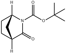 (1S)-3-氧代-2-氮杂双环[2.2.1]庚烷-2-羧酸叔丁酯 结构式