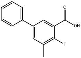 4-氟-5-甲基-[1,1'-联苯]-3-羧酸 结构式