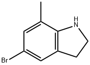 5-溴-7--甲基-1H-吲哚啉 结构式