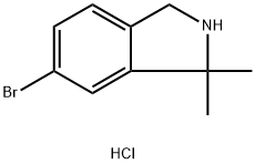 6-BROMO-1,1-DIMETHYL-2,3-DIHYDRO-1H-ISOINDOLEHYDROCHLORIDE 结构式