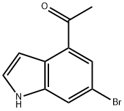 1-(6-bromo-1H-indol-4-yl)ethan-1-one 结构式