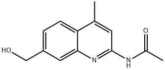 N-(7-(hydroxymethyl)-4-methylquinolin-2-yl)acetamide 结构式
