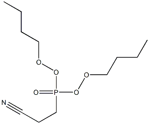 3-dibutoxyphosphorylpropanenitrile 结构式