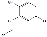 2-氨基-5-溴苯硫醇盐酸盐 结构式
