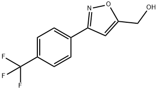 (3-(4-(TRIFLUOROMETHYL)PHENYL)ISOXAZOL-5-YL)METHANOL 结构式