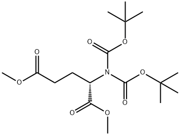 N,N-二BOC-L-谷氨酸二甲酯 结构式