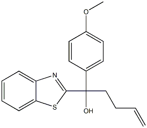 1-(BENZO[D]THIAZOL-2-YL)-1-(4-METHOXYPHENYL)PENT-4-EN-1-OL 结构式