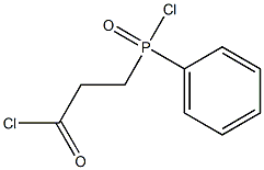 Propanoyl chloride, 3-(chlorophenylphosphinyl)- 结构式
