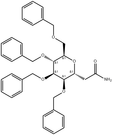 2 - ((2R,3R,4R,5R,6R)-3,4,5-三(苄氧基)-6 - ((苯甲氧基)甲基)四 结构式