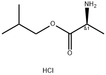 2-甲基丙基 (2S)-2-氨基丙酯盐酸 结构式