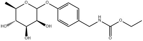 ETHYL 4-(RHAMNOSYLOXY)BENZYLCARBAMATE 结构式