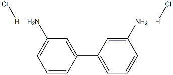 [1,1'-联苯]-3,3'-二胺二盐酸盐 结构式
