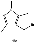 4-(溴甲基)-1,3,5-三甲基-1H-吡唑氢溴酸盐 结构式