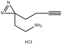 2-(3-(丁基-3-炔-1-基)-3H-二嗪-3-基)乙胺盐酸盐 结构式