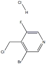 3-Bromo-4-chloromethyl-5-fluoro-pyridine HCL 结构式