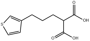 2-[3-(3-Thienyl)propyl]propanedioic acid 结构式