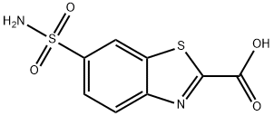 6-sulfamoyl-1,3-benzothiazole-2-carboxylic acid 结构式